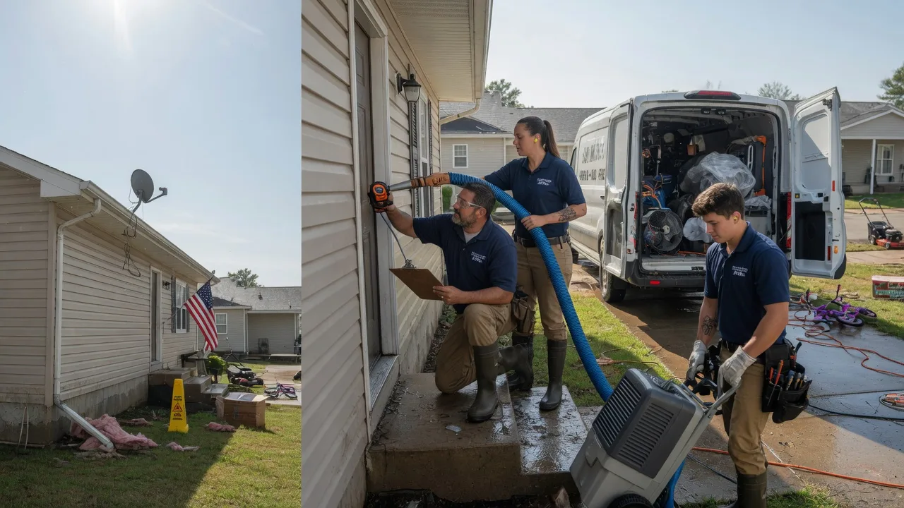 Ceiling Water Damage Restoration in Valentines, VA near me